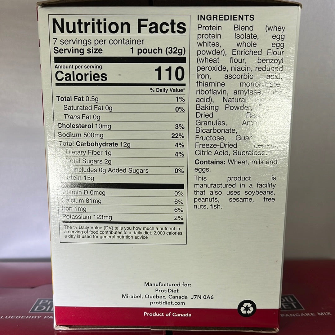 ProtiDiet and Proti Health Pancake Mix - THREE Flavors - 7 servings