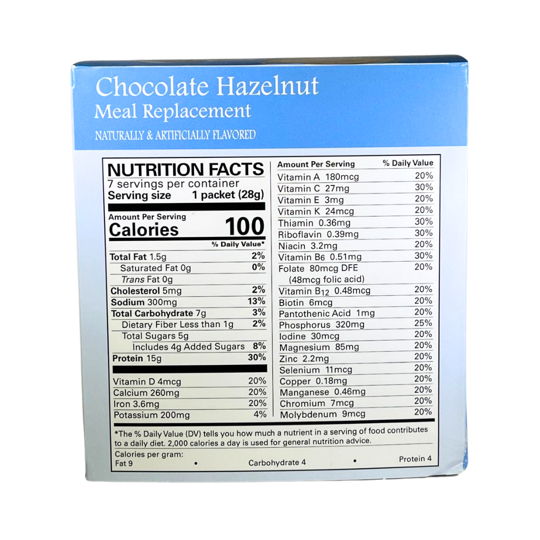 Proti Care Meal Replacement Pudding & Shake - Nine Flavors- Aspartame Free - 7 servings - 100 calories -15g protein