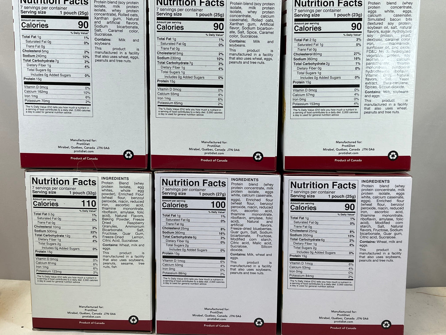 ProtiDiet and Proti Health Pancake Mix - THREE Flavors - 7 servings