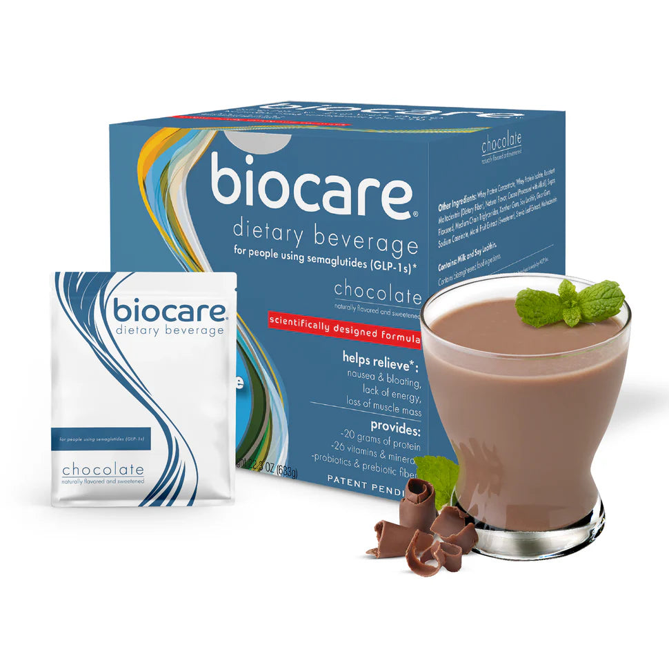 probiotics and tirzepatide Biocare® Scientifically Designed Dietary Beverage for People using GLP –  Being Well Essentials