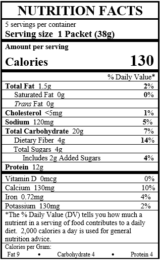 Proti Care Oatmeal - box of 5 servings - 12-15g protein