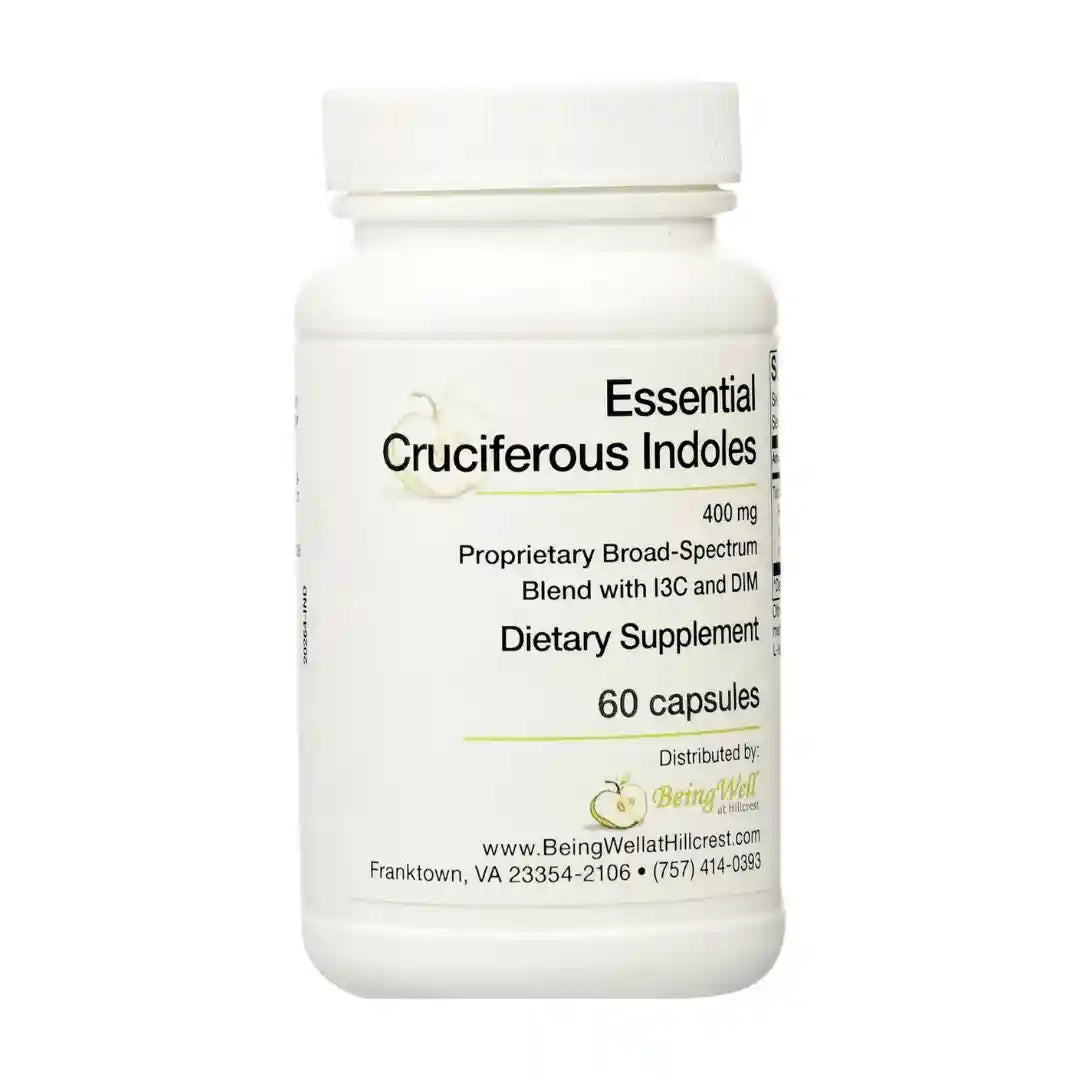 ESSENTIAL CRUCIFEROUS INDOLES with IC3 and DIM (60 Veg. Caps)