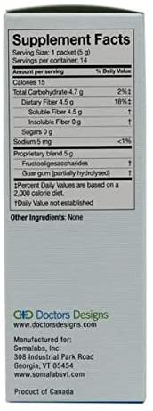 Doctors Designs - SmartForme Dietary Fiber Powder Blend Unflavored - 14 packages