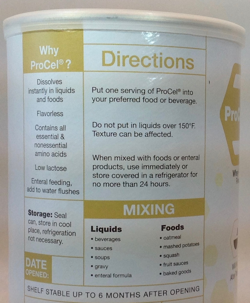 ProCel Whey Protein - 15g protein - 100 calories - 3 NET CARBS- Unflavored