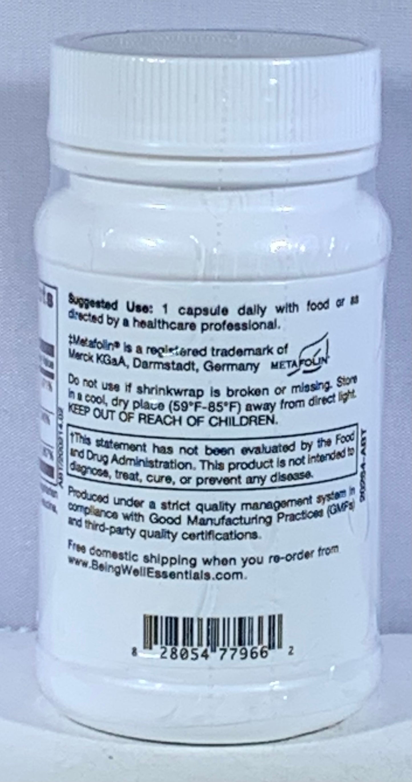 Essential Methylation B-vitamin Trio - 60 capsules