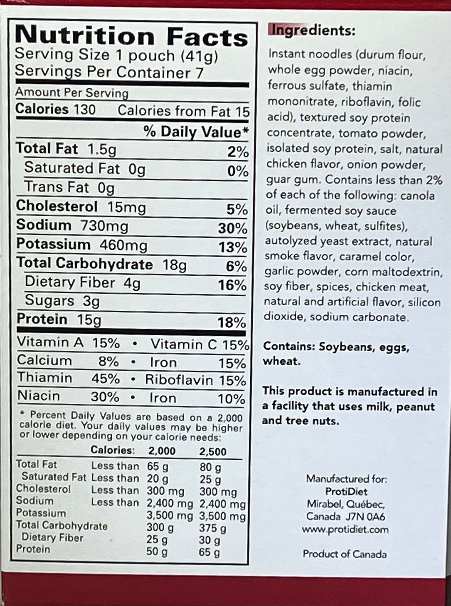 ProtiDiet Soups - Box of 7 - 4 flavors to choose from