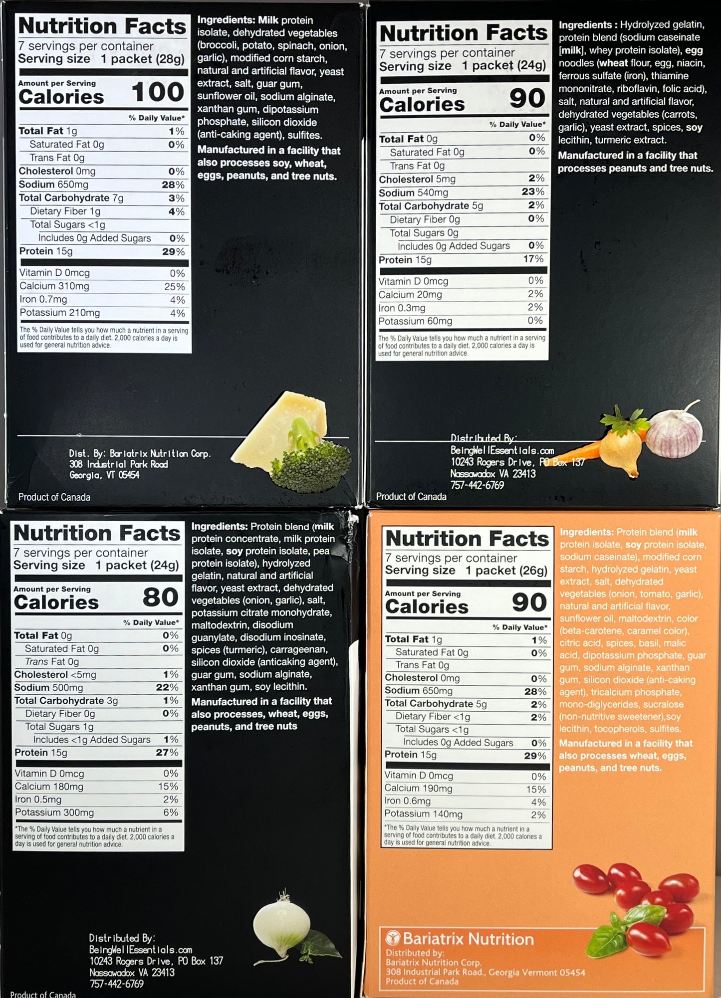 Proti King Variety Soup Bundle 28 servings - 4 flavors