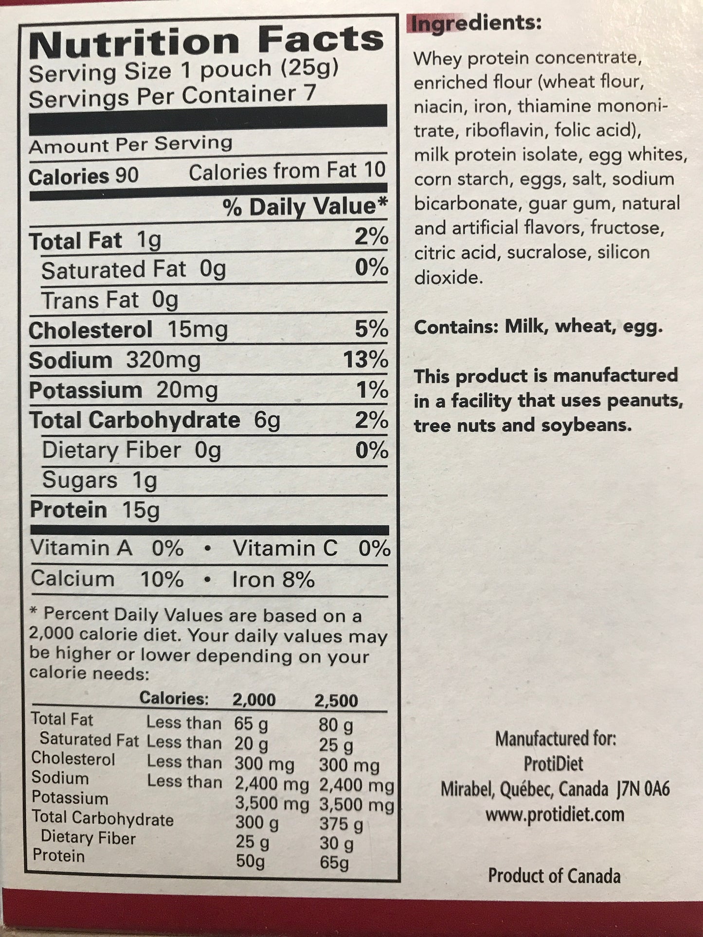 ProtiDiet and Proti Health Pancake Mix - THREE Flavors - 7 servings