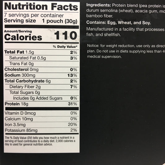 Proti King High Protein High Protein Pasta CURRENTLY ON BACK ORDER - 18g protein - 7 servings - only 4 net carbs