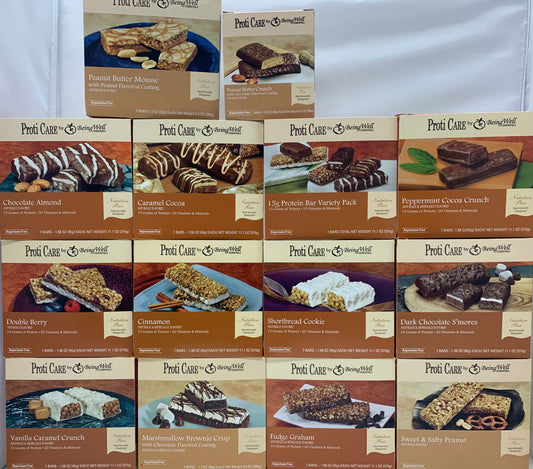 Proti Care Protein Bars Single Boxes with 10-15g protein