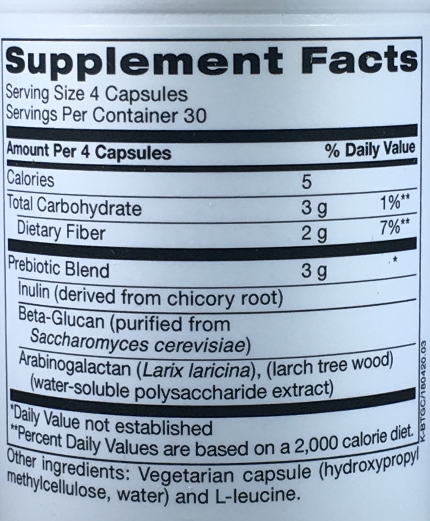 Essential Prebiotic Capsules – Inulin-Based Prebiotic - 120 Capsule by Being Well Essentials