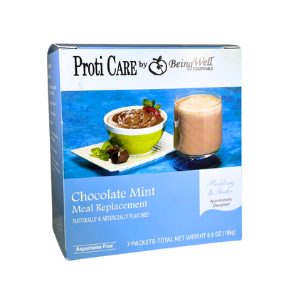 Proti Care Meal Replacement Pudding & Shake - Ten Flavors- Aspartame Free - 7 servings - 100 calories -15g protein