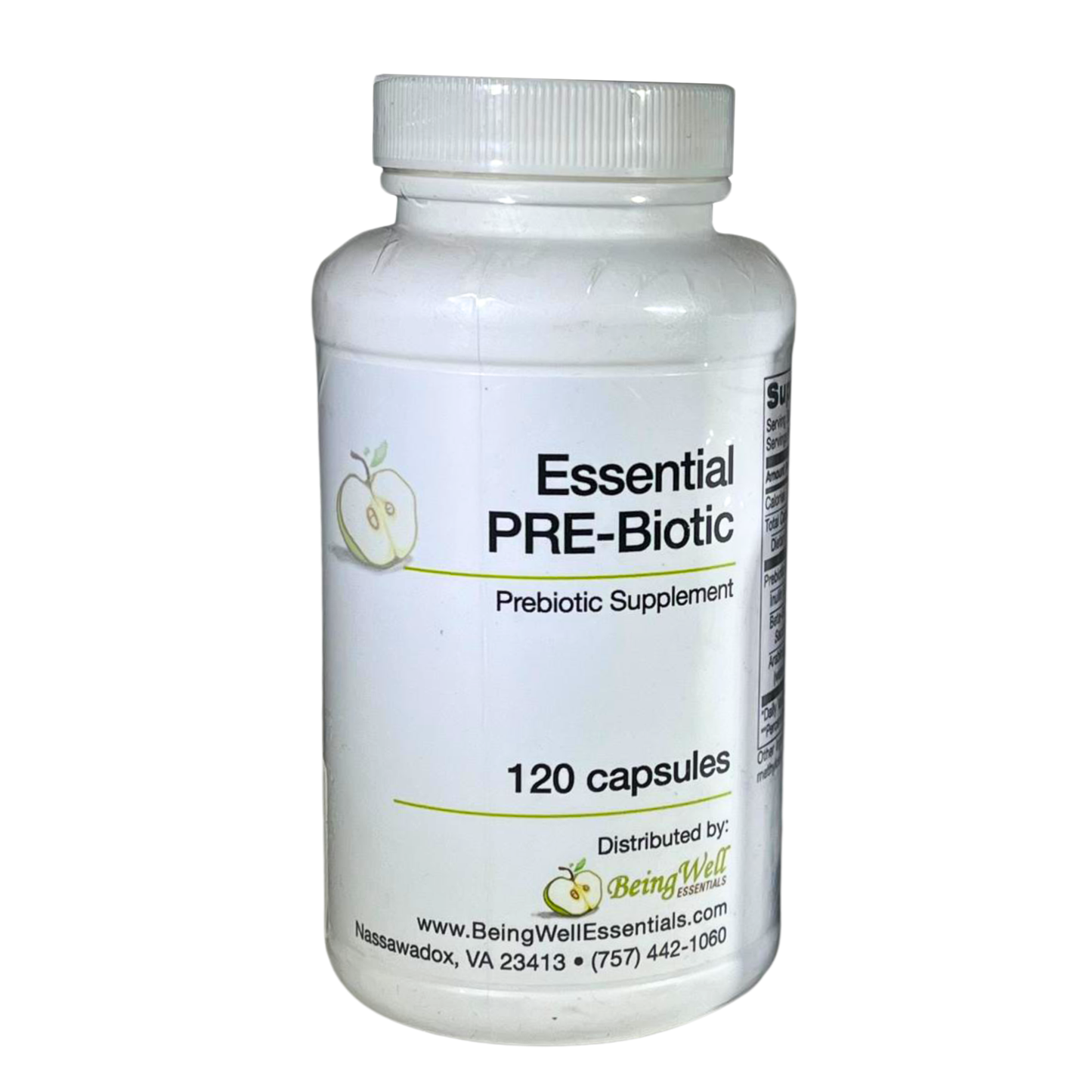 Essential Prebiotic Capsules – Inulin-Based Prebiotic - 120 Capsule by Being Well Essentials