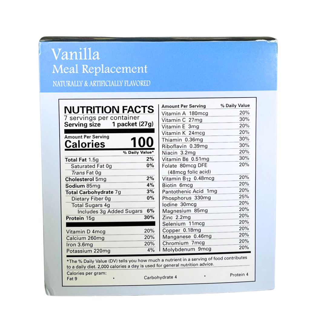 Proti Care Meal Replacement Pudding & Shake - Nine Flavors- Aspartame Free - 7 servings - 100 calories -15g protein