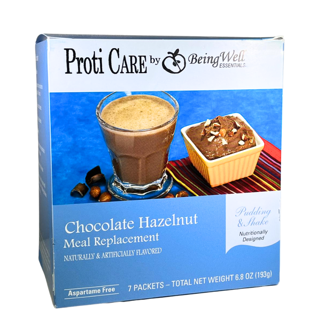 Proti Care Meal Replacement Pudding & Shake - Nine Flavors- Aspartame Free - 7 servings - 100 calories -15g protein