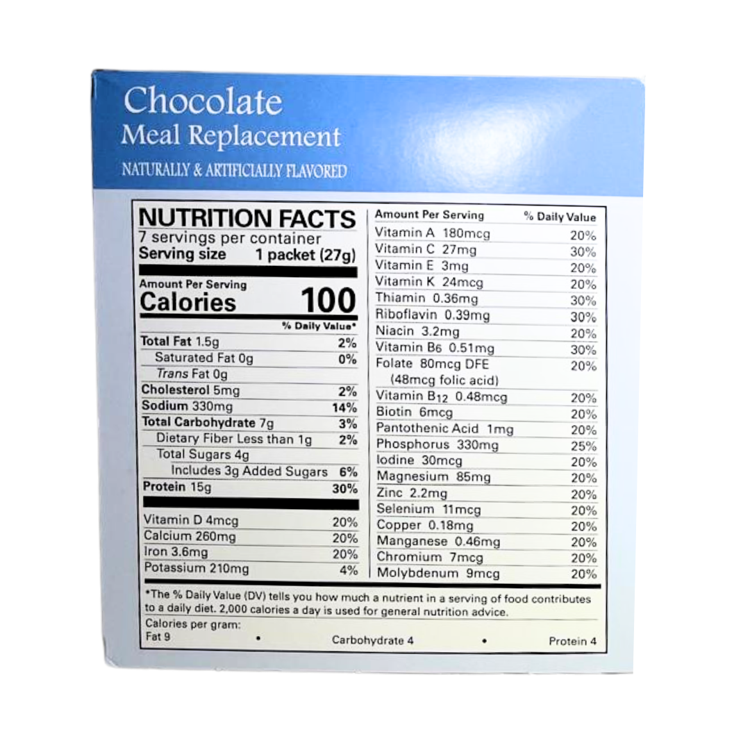 Proti Care Meal Replacement Pudding & Shake - Nine Flavors- Aspartame Free - 7 servings - 100 calories -15g protein