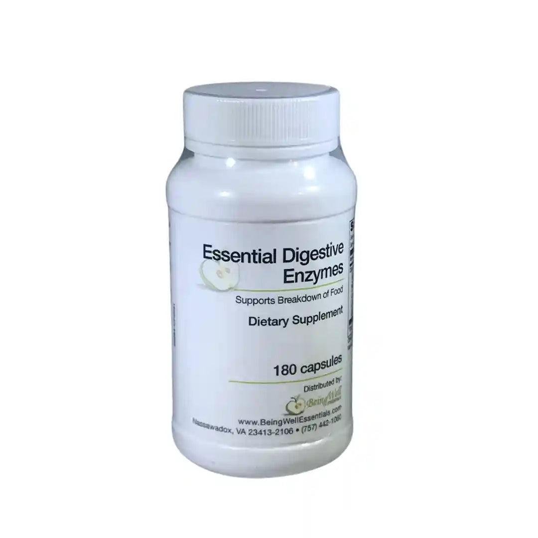Essential Digestive Enzymes Chewable - Supports Healthy Breakdown of Foods - 180 capsules