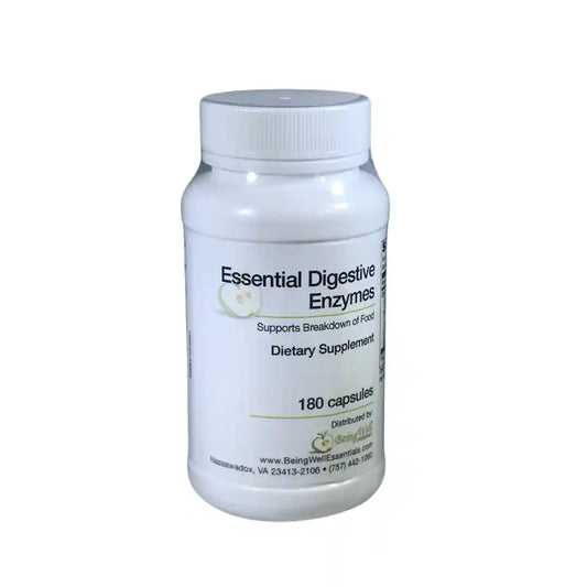 Essential Digestive Enzymes Chewable - Supports Healthy Breakdown of Foods - 180 capsules