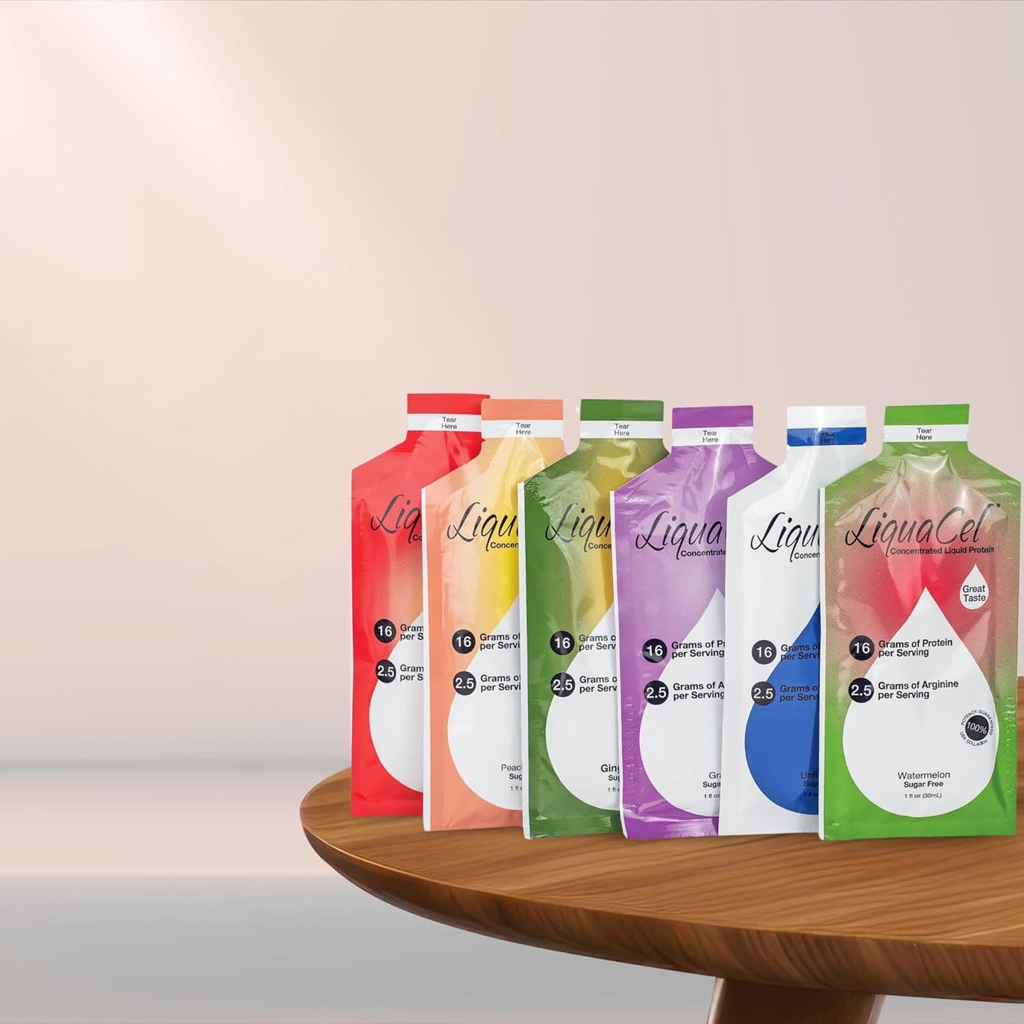 LiquaCel Concentrated Liquid Protein - 16grams Protein - 2.5grams Arginine - 90 Calories