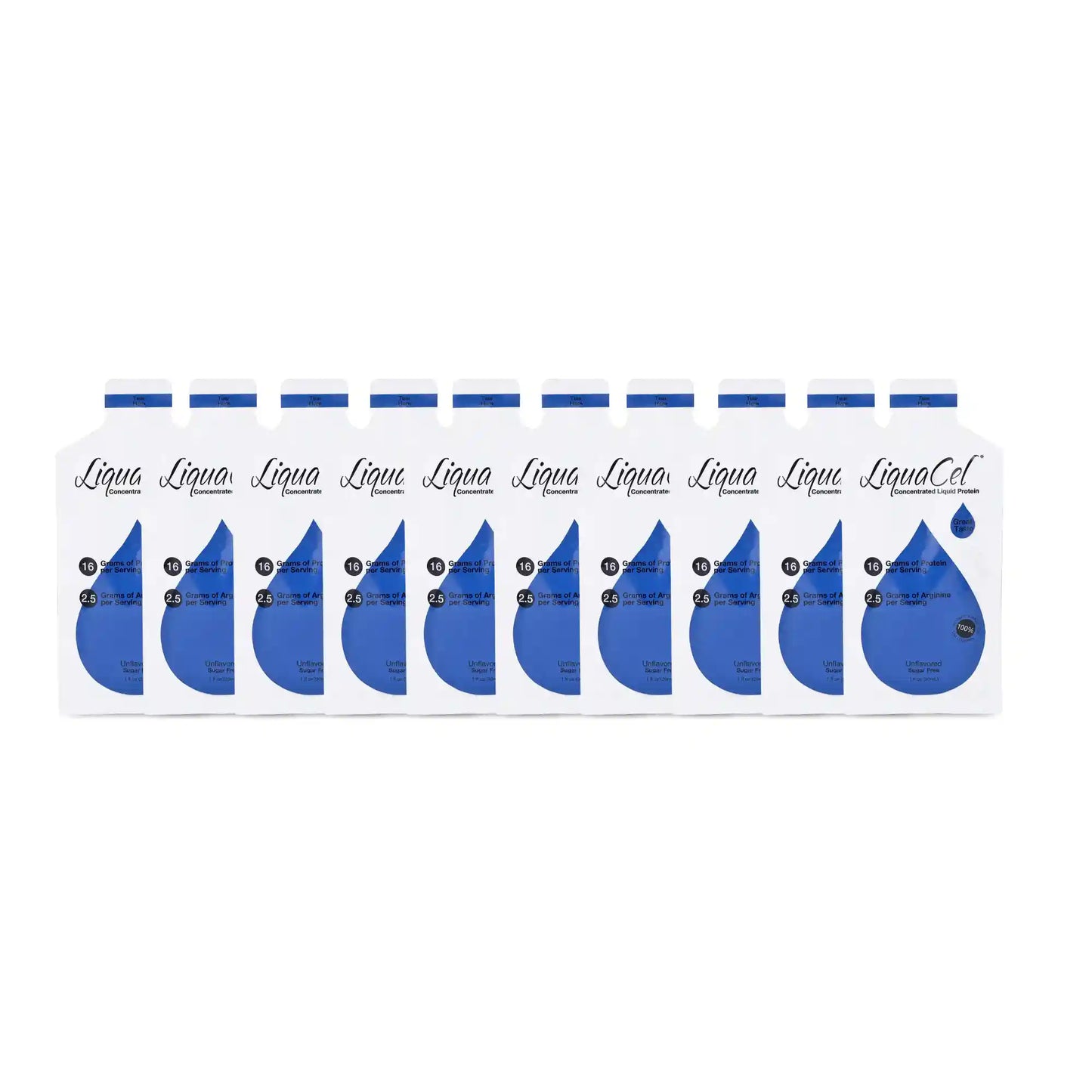 LiquaCel Concentrated Liquid Protein - 16grams Protein - 2.5grams Arginine - 90 Calories