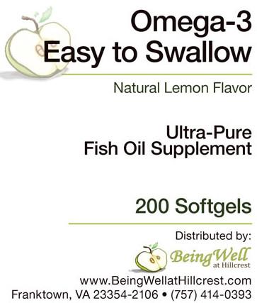 OMEGA-3 'EASY TO SWALLOW' soft gels