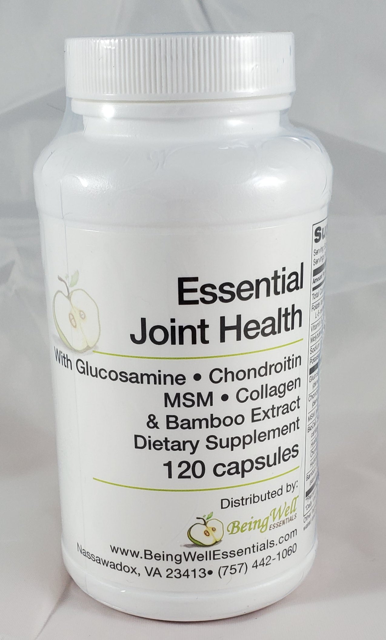 Essential Joint  Nails and Hair Health with Glucosamine, Condroitin ,  MSM, Collagen & Bamboo Extract 120 capsules