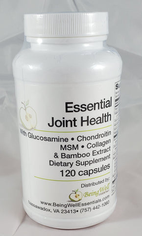 Essential Joint  Nails and Hair Health with Glucosamine, Condroitin,  MSM, Collagen & Bamboo Extract 120 capsules