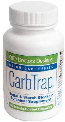 Doctors Designs - Carb Trap - 90 Enteric - Resistant Vegan Capsules - Sugar & Starch Blocker - Botanical Supplement - Weight Loss Series