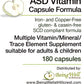 ASD Vitamin Capsule Formula – Best Vitamins for Kids & Adults with Autism | Vitamin A & B12, Collagen Peptides | SCD & GFCF Compliant | Being Well Essentials