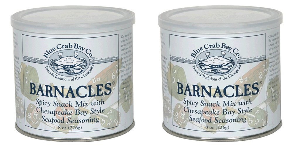 TWIN PACK - Blue Crab Bay Co. Barnacles - Gourmet Virginia Peanut Snack Mix - 2x 8oz. tins