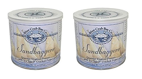 Blue Crab Bay Co Gourmet Virginia Peanuts - Twin Packs - 2x 12oz. tins