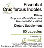 ESSENTIAL CRUCIFEROUS INDOLES with IC3 and DIM (60 Veg. Caps)