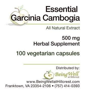 ESSENTIAL GARCINIA CAMBOGIA 500 MG CAPS FOR WEIGHT LOSS - 100 CAPS