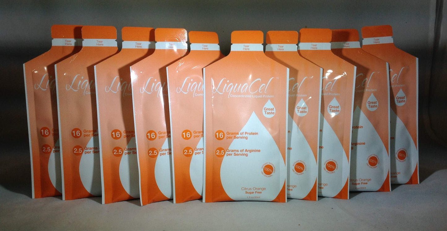 LiquaCel Concentrated Liquid Protein - 16grams Protein - 2.5grams Arginine - 90 Calories