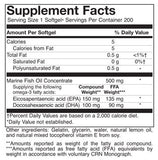OMEGA-3 EASY TO SWALLOW 200 Softgels