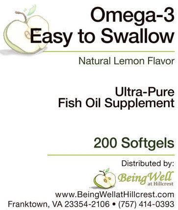 OMEGA-3 EASY TO SWALLOW 200 Softgels