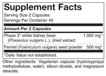 Carbohydrate Blocker with Phase 2 Starch Neutralizer - 90 Capsules DISCONTINUED