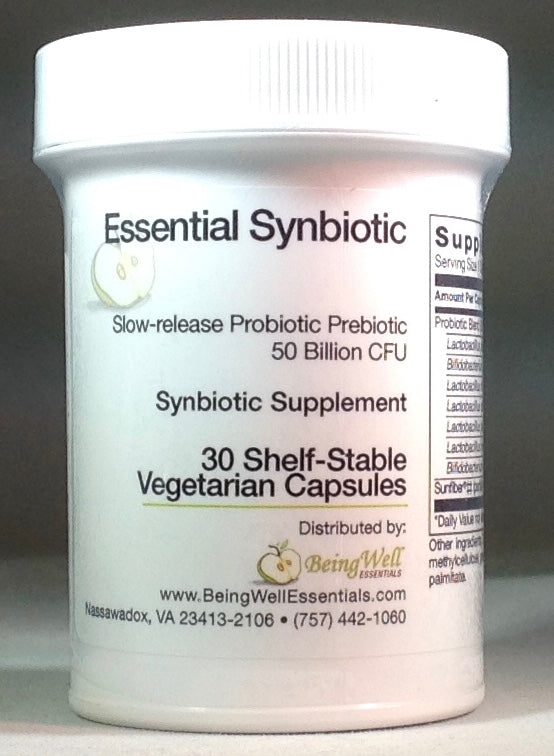 Synbiotic - Probiotic plus Prebiotic Formula  - 30 Vegetarian Capsules