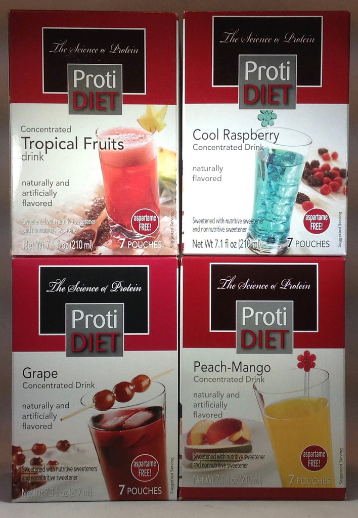 NEW ProtiDiet Drink Concentrate Bundle of FOUR Boxes