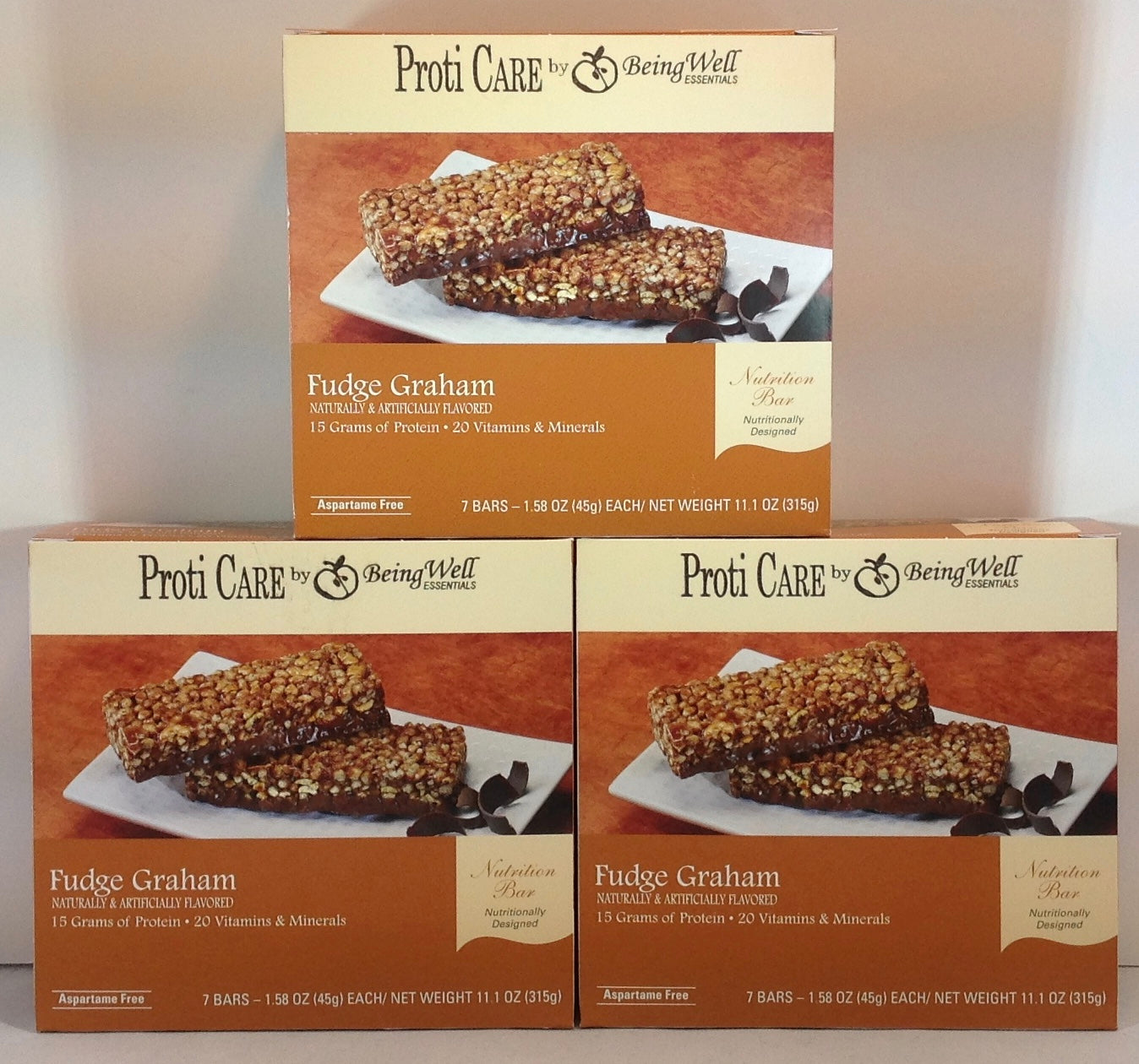Proti Care Bar Triple Boxes -  7 servings - Multiple Flavor Options