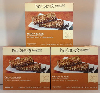 Proti Care Bar Triple Boxes -  7 servings - Multiple Flavor Options