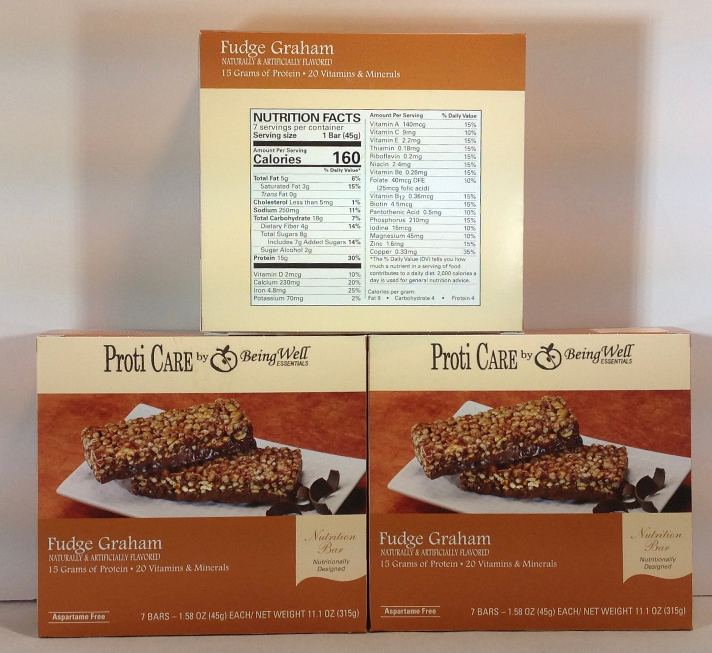 Proti Care Bar Triple Boxes -  7 servings - Multiple Flavor Options
