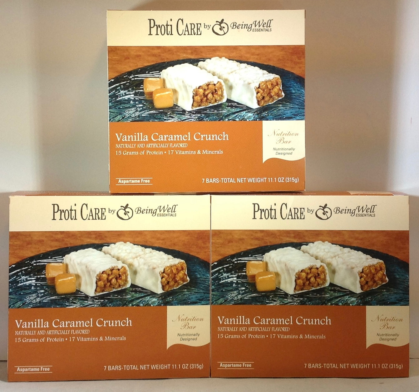 Proti Care Bar Triple Boxes -  7 servings - Multiple Flavor Options