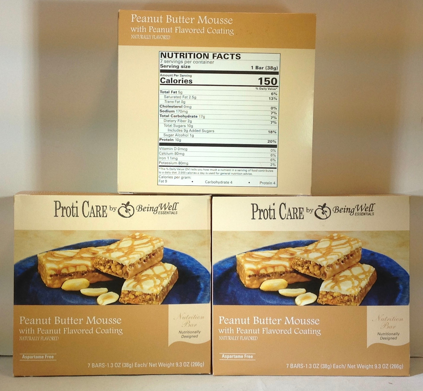 Proti Care Bar Triple Boxes -  7 servings - Multiple Flavor Options