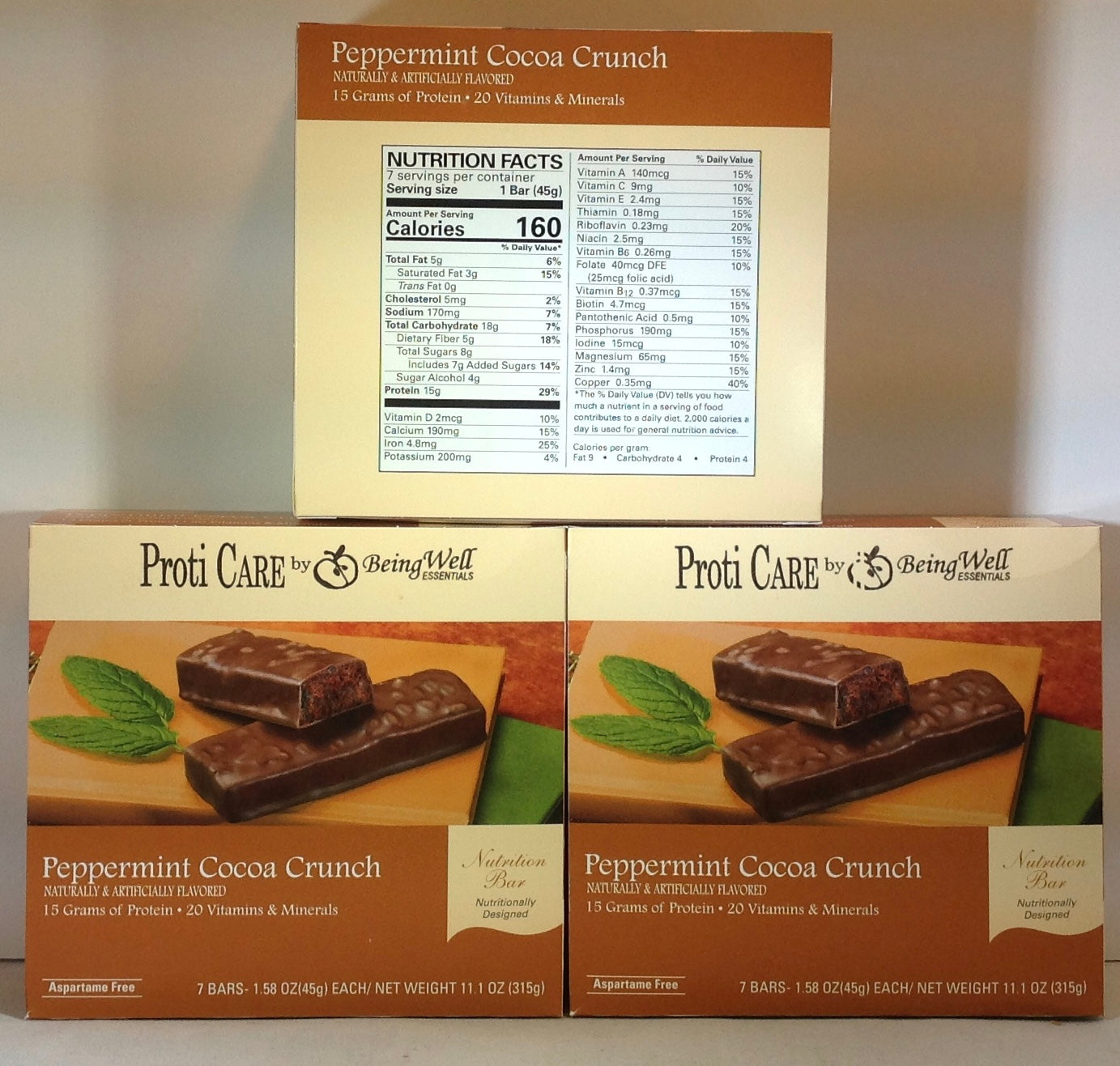 Proti Care Bar Triple Boxes -  7 servings - Multiple Flavor Options