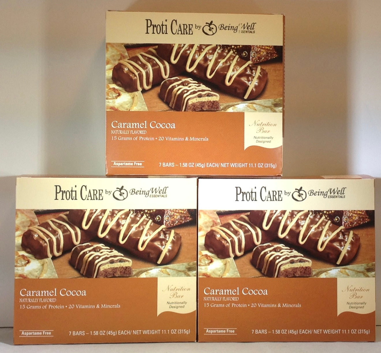 Proti Care Bar Triple Boxes -  7 servings - Multiple Flavor Options