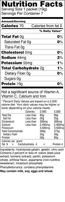 Proti King FULL CASE Strawberry Banana Proti-15 Gelatin 40 Boxes 280 servings