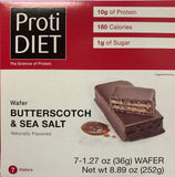 Proti Diet NEW Wafer Bars - 7 servings per box - 10 g protein per serving