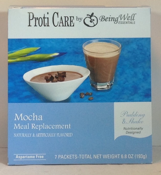 Proti Care Meal Replacement Pudding & Shake - Nine Flavors- Aspartame Free - 7 servings - 100 calories -15g protein