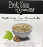Proti King Oatmeal - SEVEN servings per box MAPLE BROWN SUGAR or APPLE CINNAMON